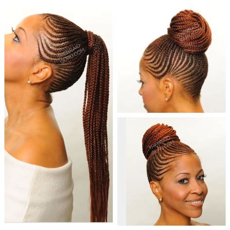 Braided Updo Bun African Braids Hairstyles Cornrow Updo Hairstyles