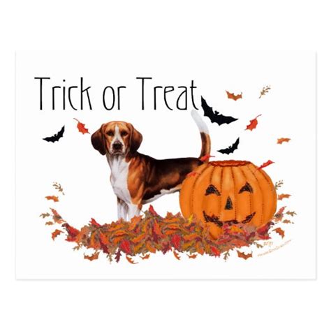 Beagle Halloween Postcard | Zazzle