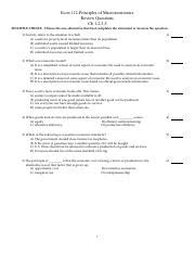 Econ 112 First Exam Review Questions Pdf Econ 112 Principles Of