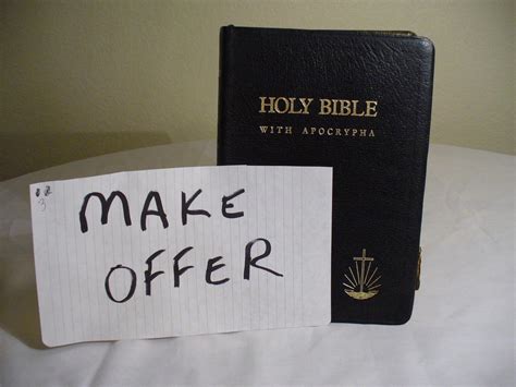 Holy Bible With Apocrypha 1972 Kjv Apostolic Church Thomas Nelson
