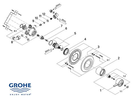 Grohe Avensys Single Concealed 34041 Il0 Shower Spares And Parts