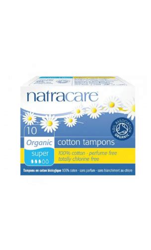 Tampon Super Coton Bio Sans Applicateur Natracare Unit S Bioferta