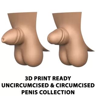 3D Print Ready Man Small Penis Dildo Collection 3D Printing Model Threeding