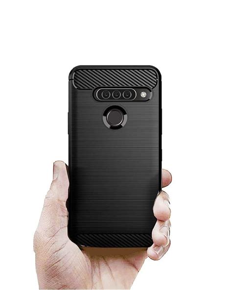 SkyTree Carbon Fiber Case For LG G8S ThinQ Perfect Fitting Hybrid Edge