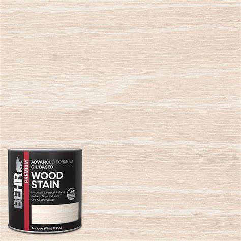 Behr 1 Qt Tis 088 Antique White Transparent Oil Based Advanced
