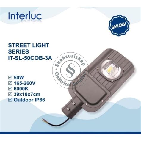 Jual Interlux Lampu Pju Led 50w 50 W Watt Cobra Cob Lampu Jalan