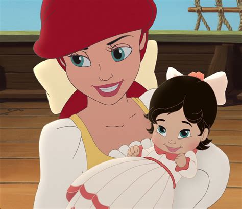 Ariel And Baby Melody From Disneys The Little Mermaid Melody Little