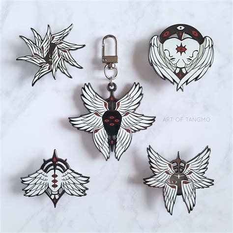 The Fallen Pin & Keychain Set | Biblically Accurate Angel Pins | Shop at Art of Tangmo | Funky ...