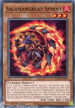 LD10 EN005 Salamangreat Raging Phoenix Ultra Rare 1st Edition Mint