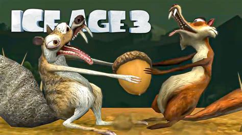 Ice Age 3 Dawn Of The Dinosaurs All Scrat Levels And Scenes Youtube