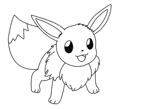 Desenhos de Adorável Eevee para Colorir e Imprimir ColorirOnline