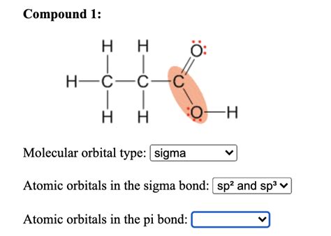 Solved Compound 2 H H Ccc H H Molecular Orbital Type