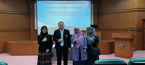 Penandatanganan Mou Antara Fakultas Farmasi Universitas Sumatera Utara