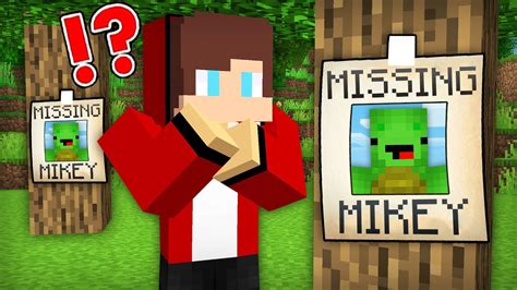 JJ Missing Mikey In Minecraft Mikey Lost In Forest Maizen Mizen