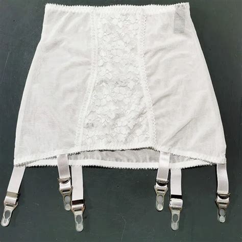 Vintage Girdle Mieder Hüfthalter Strumpfhalter 12 Halter Haut Zum