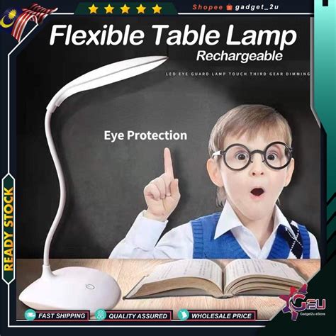 Flexible And Rechargeable Table Lamp Modes Adjustable Led Desk Light