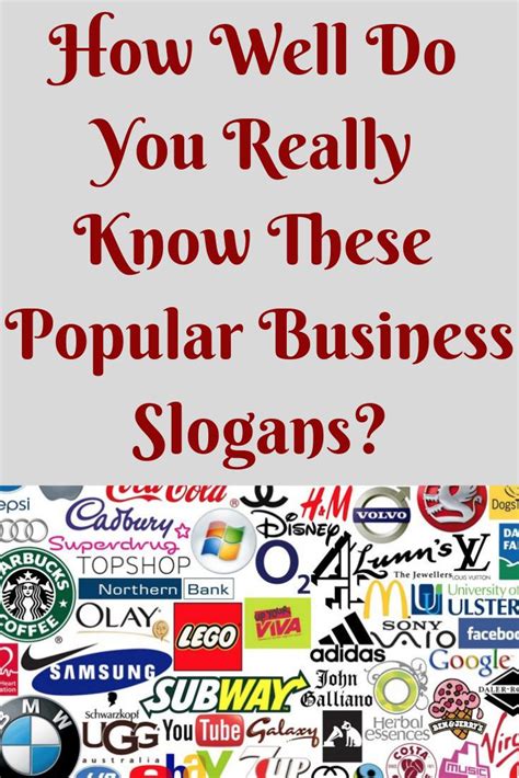 How Well Do You Really Know These Popular Business Slogans? | Business slogans, Slogan, Do you ...