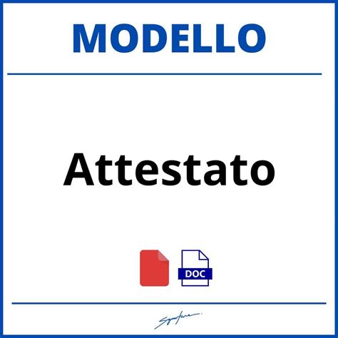 Modello Attestato Di Partecipazione