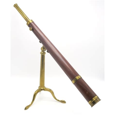 A Victorian Mahogany And Lacquered Brass Library Telescope By Dollond Londonset Upon A Tripod Base