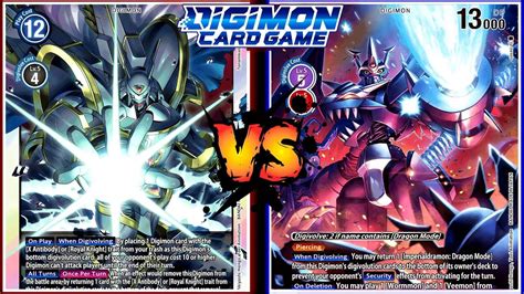 Alphamon Vs Imperialdramon Digimon TCG BT13 Match YouTube