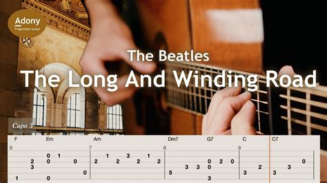 The Long And Winding Road The Beatles [free Tab] Fingerstyle Guitar Solo Youtube