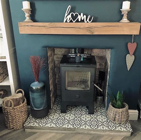 Log Burner Tile Ideas Creative Ways To Surround A Stove Living