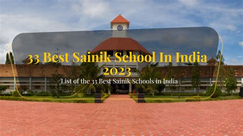 33 Best Sainik School In India 2023