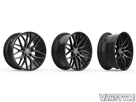 Inovit Blitz 20 Black Machined Face Dark Tint Wheel Tyre Vanstyle