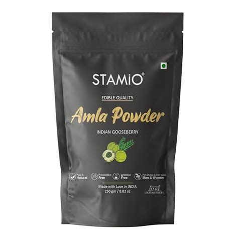 Stamio Amla Powder Gm Pure Seedless Indian Gooseberry Sun Dried