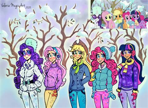 2485394 Safe Artist Valeriamagicart Applejack Fluttershy Pinkie