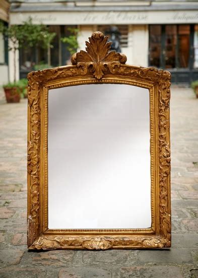 Miroir Fronton En Bois Et Stucs Dor S Lot