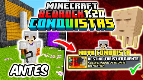 Nether Dominado Minecraft Bedrock Conquistas Youtube