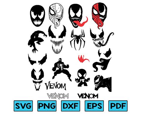 Venom SVG Venom Cut File Venom Silhouette Cameo Clipart Etsy