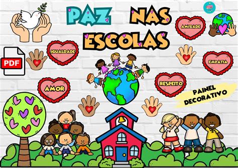 Painel Decorativo Paz Nas Escolas Educa Arte Educa Arte Hotmart