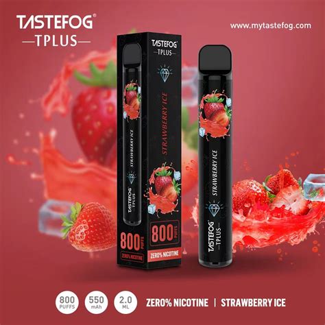 Wholesale E Cigarette Tastefog Tplus 800 Puffs Zero Nicotine Disposable