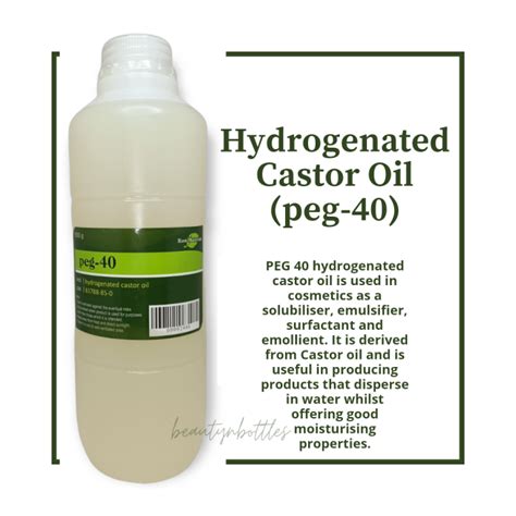 Hydrogenated Castor Oil Aka Peg Lazada Ph