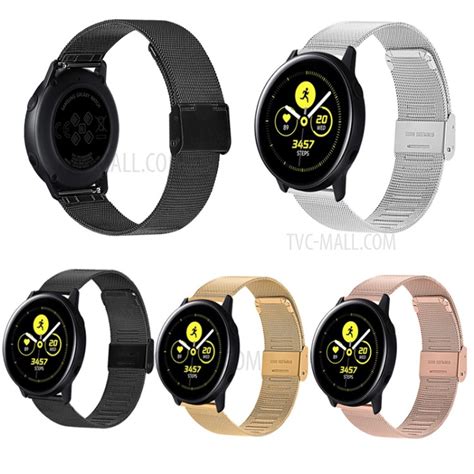 Milanese Stainless Steel Fine Mesh Smart Bracelet Band For Samsung