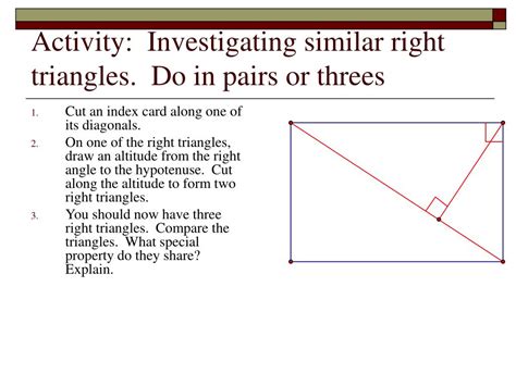 PPT - Similar Right Triangles PowerPoint Presentation, free download - ID:5619294