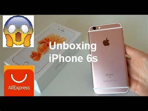 COMPREI UM IPHONE 6s 64GB ROSÊ NO ALIEXPRESS E OLHA NO QUE DEU