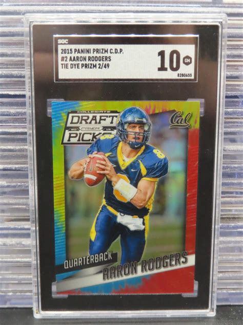 Prizm Collegiate Draft Picks Aaron Rodgers Tie Dye Prizm