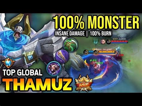 THAMUZ BEST BUILD 2023 TOP GLOBAL THAMUZ GAMEPLAY MOBILE LEGENDS