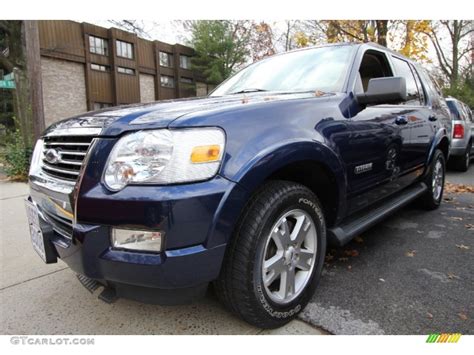 2008 Dark Blue Pearl Metallic Ford Explorer Xlt 4x4 57875275 Photo 4 Car