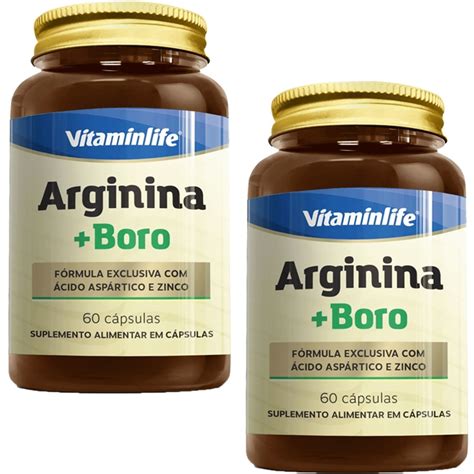 Kit Arginina Boro Cido Asp Rtico E Zinco Vitaminlife