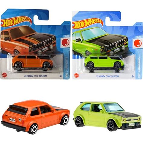 Hot Wheels Honda Civic Custom Yeşil Turuncu Araç Set Fiyatı