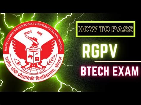 How To Pass Rgpv Btech Exam Youtube