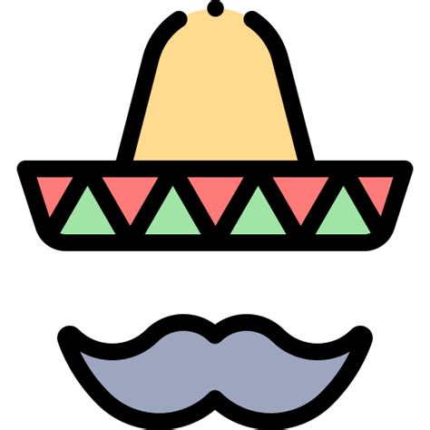 Cinco De Mayo Detailed Rounded Lineal Color Icon