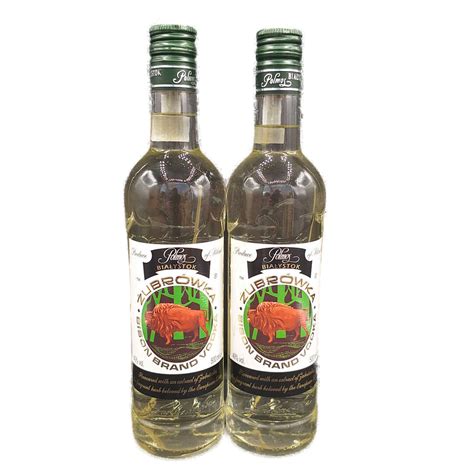 Zubrowka Polmos Bison Brand Vodka Polen 40 VOL 2x0 5ltr