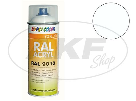 Dupli Color Acryl Spray Ral 9010 Reinweiß Glänzend 400 Ml