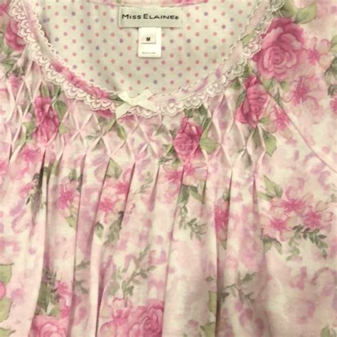 Miss Elaine Intimates And Sleepwear Miss Elaine Nightgown Calf Length Nwt Sz M Poshmark