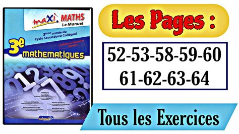 Maxi Maths Ac Activit S Et Exercices Th Or Me De Thal S Pages